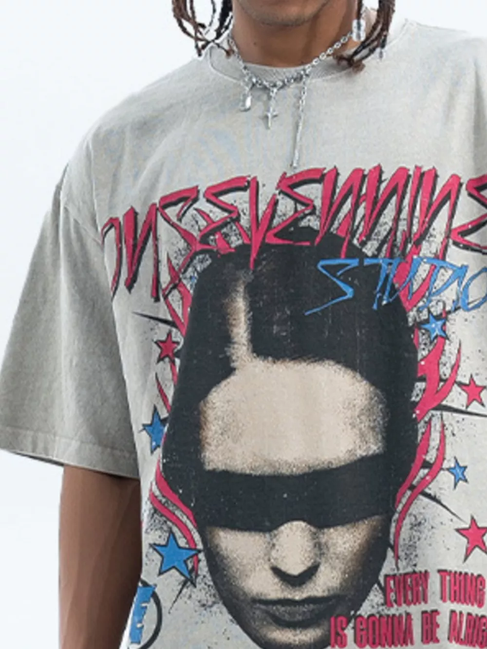 Men's Vintage Graphic Oversized T-Shirt, image 4