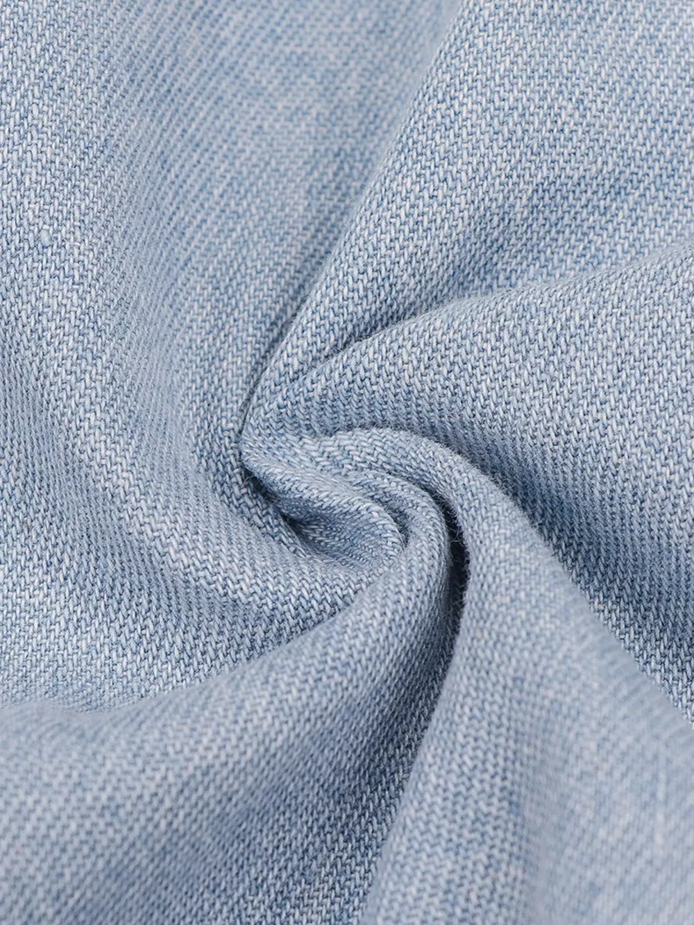 Zip Front Short Sleeve Denim Dress, image 4