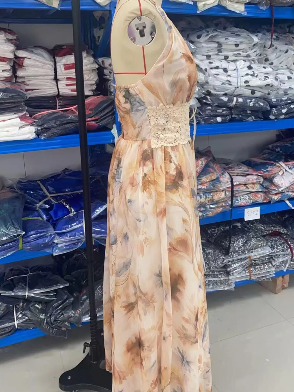 Floral Print Halter Neck Maxi Dress, image 6