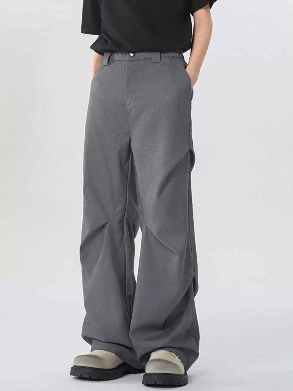Men's Full Size Wide Leg Cargo Pants Plus Size, image 6