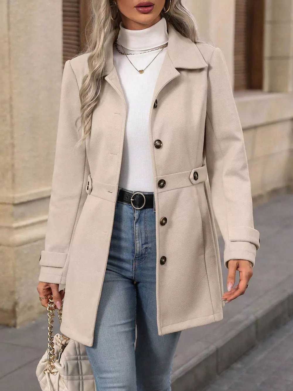 Button Up Long Sleeve Outerwear, image 3