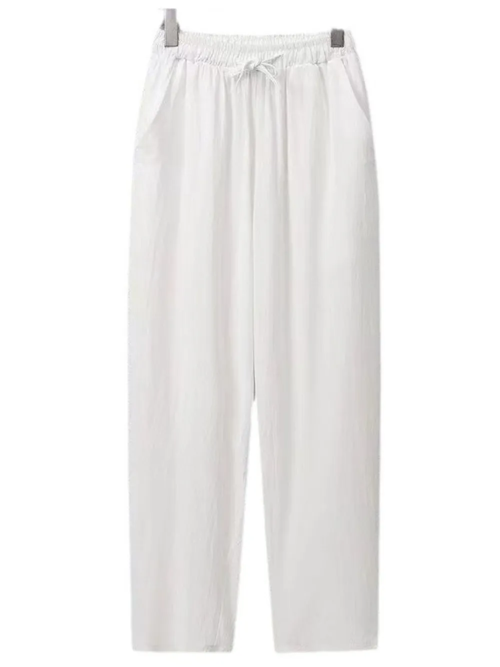 Men's Plus Size Drawstring Wide Leg Pants, image 2