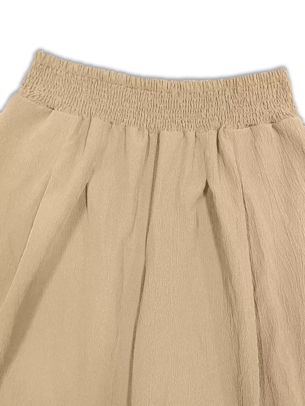 Plus Size Smocked Waist Cropped Wide Leg Pants, image 2
