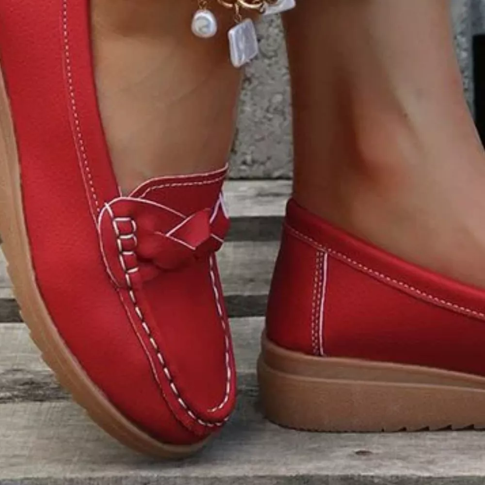 Round Toe Flats Slip-Ons, image 4