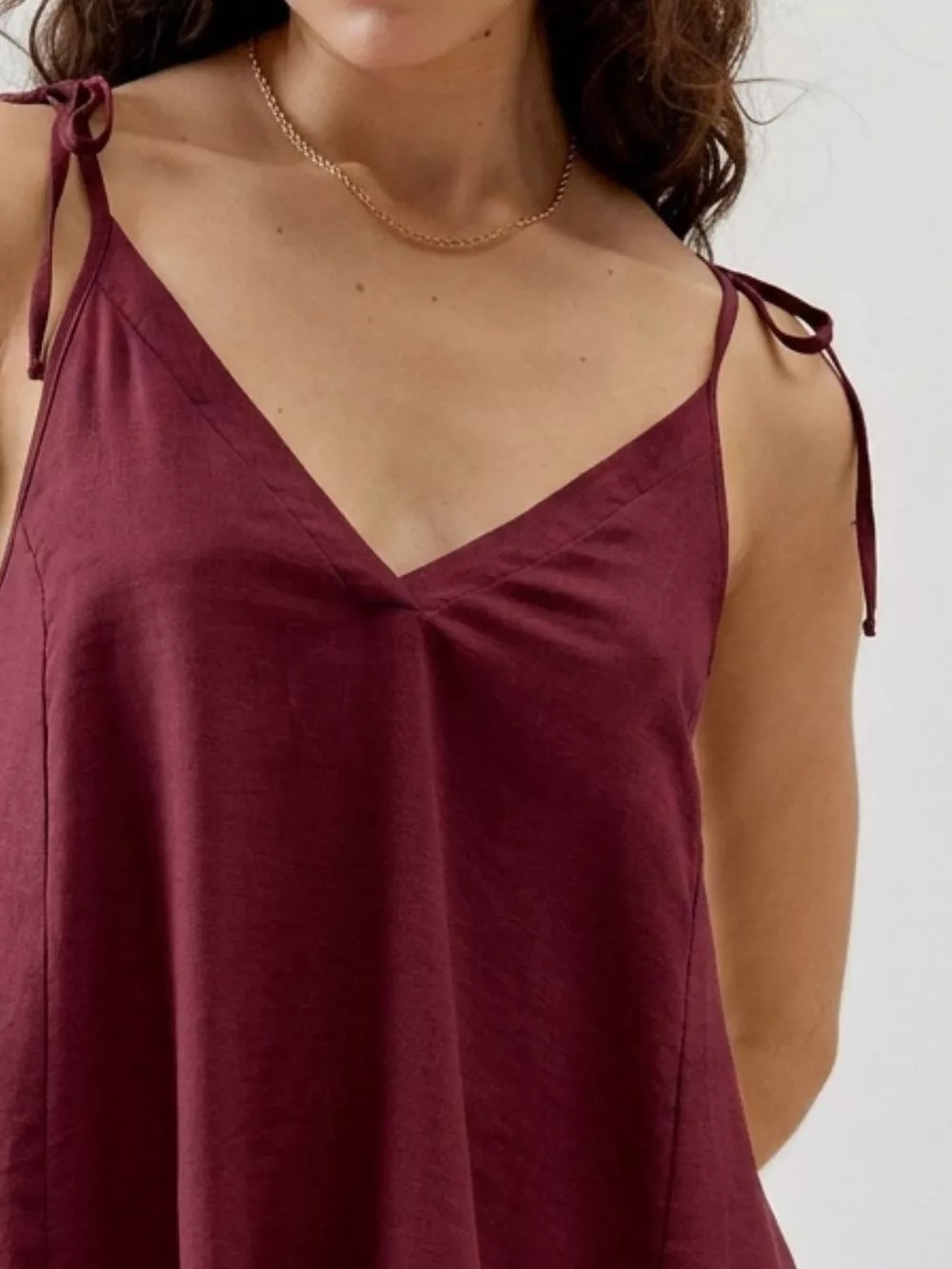 Tie-Strap Ruffle Hem Cami, image 10