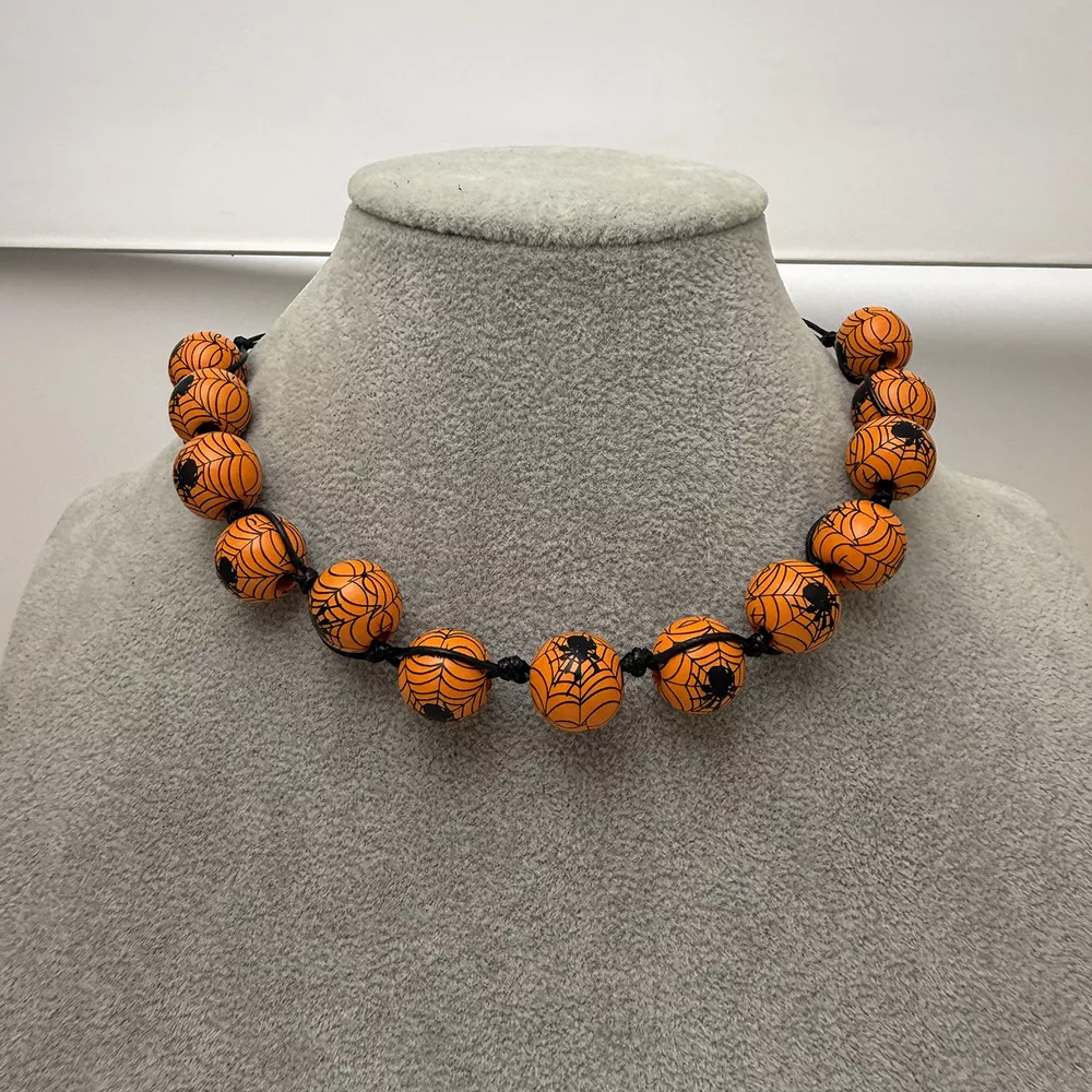Halloween Beaded Choker Necklace, image 10