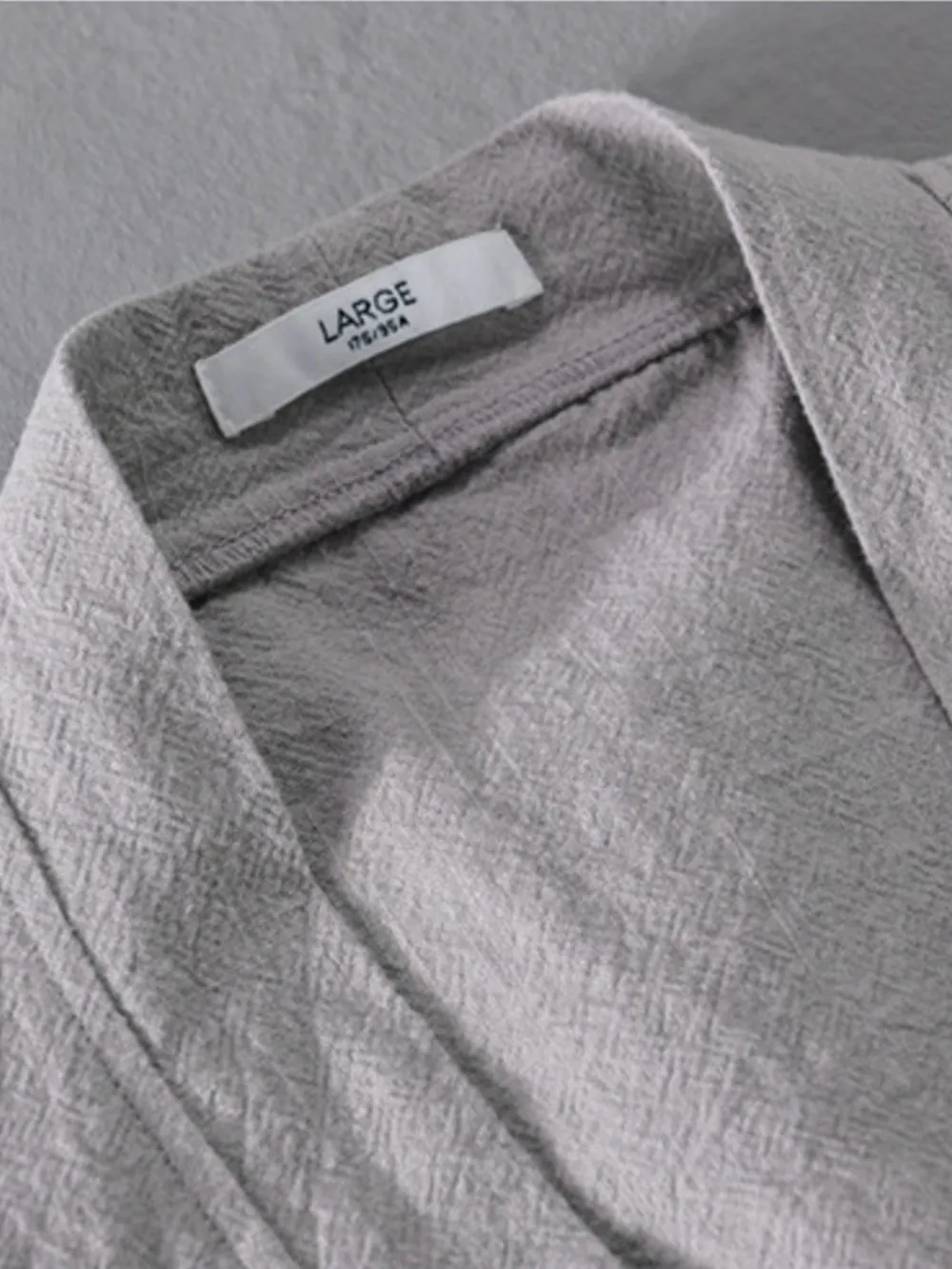 Men's Plus Size Casual Open Front Long Sleeve Top, image 6