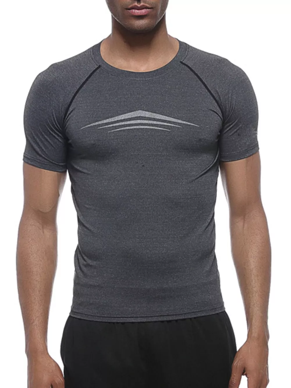 Men's Round Neck Active T-Shirt, image 2