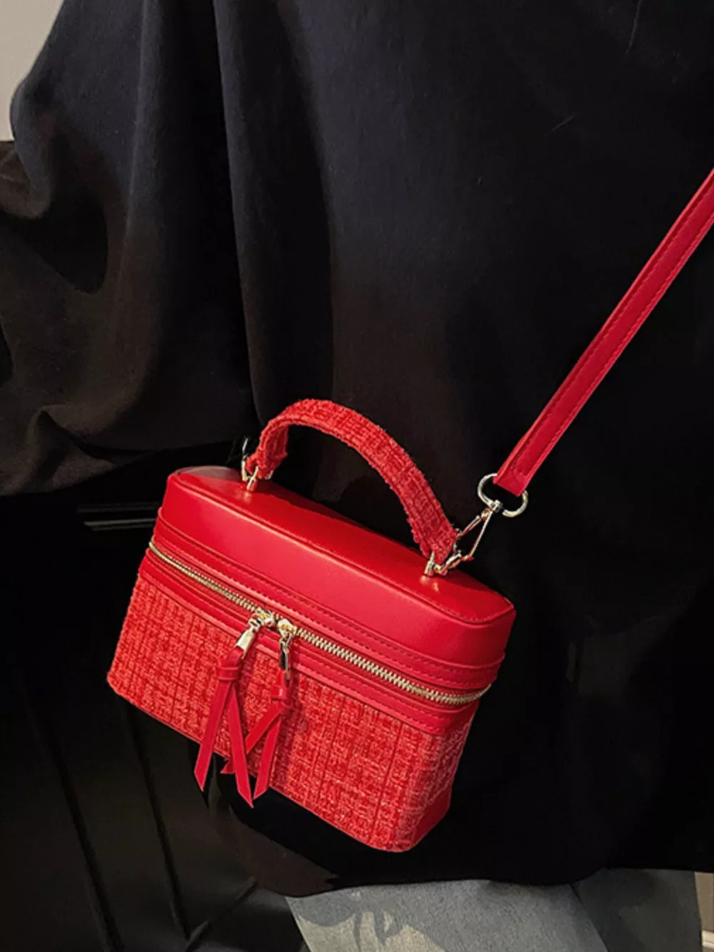 Boxy Top Handle Crossbody Bag, image 6