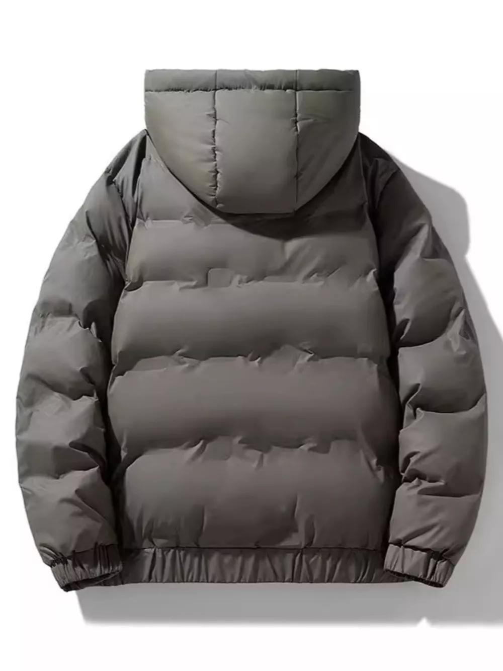 Men's Plus Size Hooded Padded Winter Coat, image 3