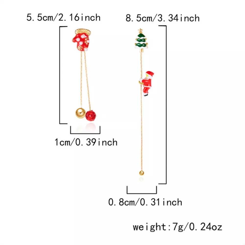 Christmas Santa Drop Earrings, image 5