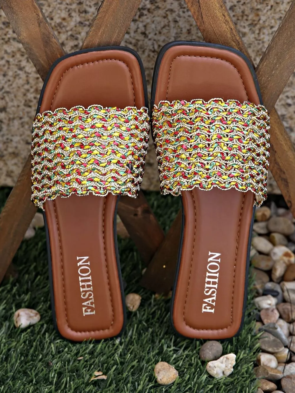 Open Toe Flats Sandals, image 3