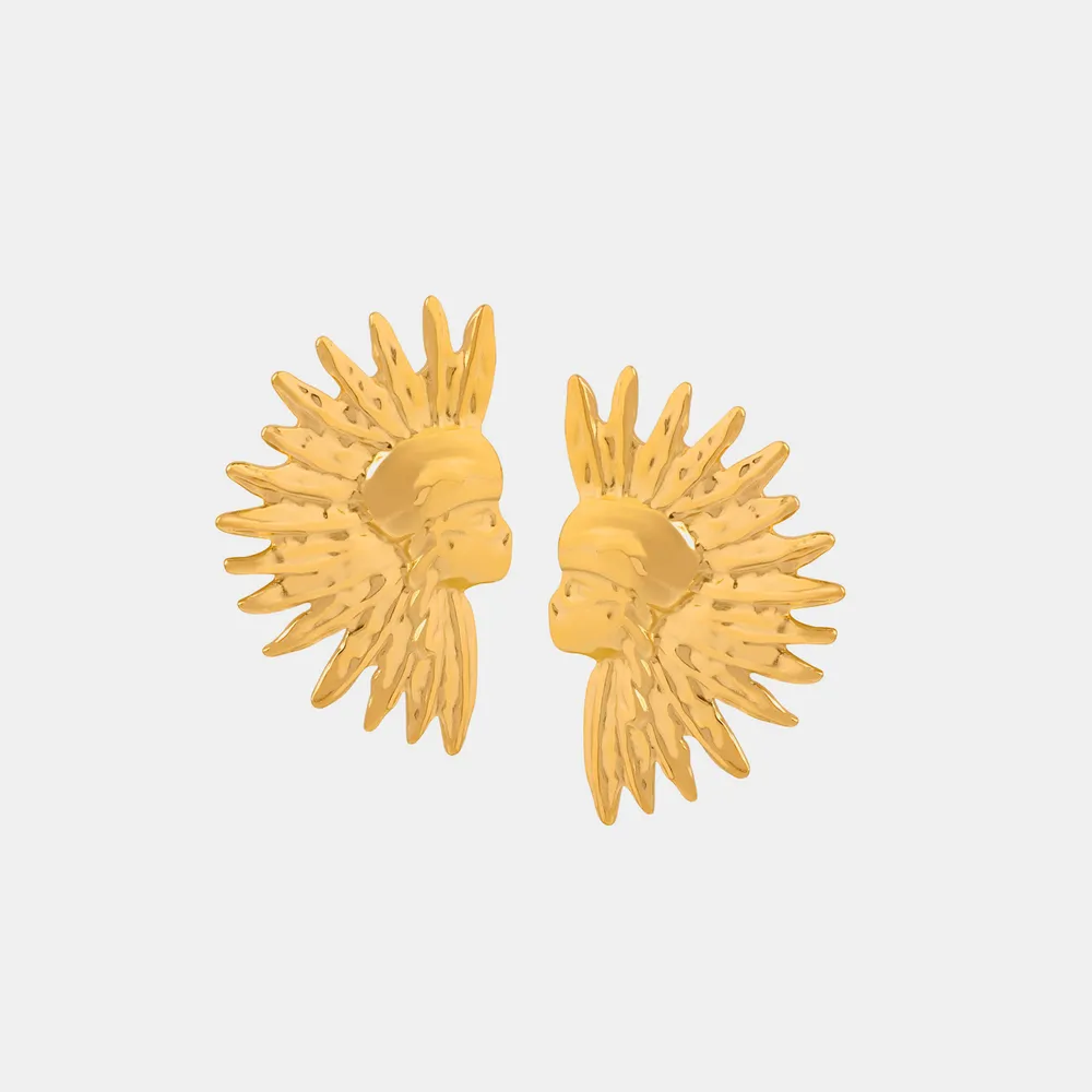 Titanium Steel Gold-Plated Earrings, image 7