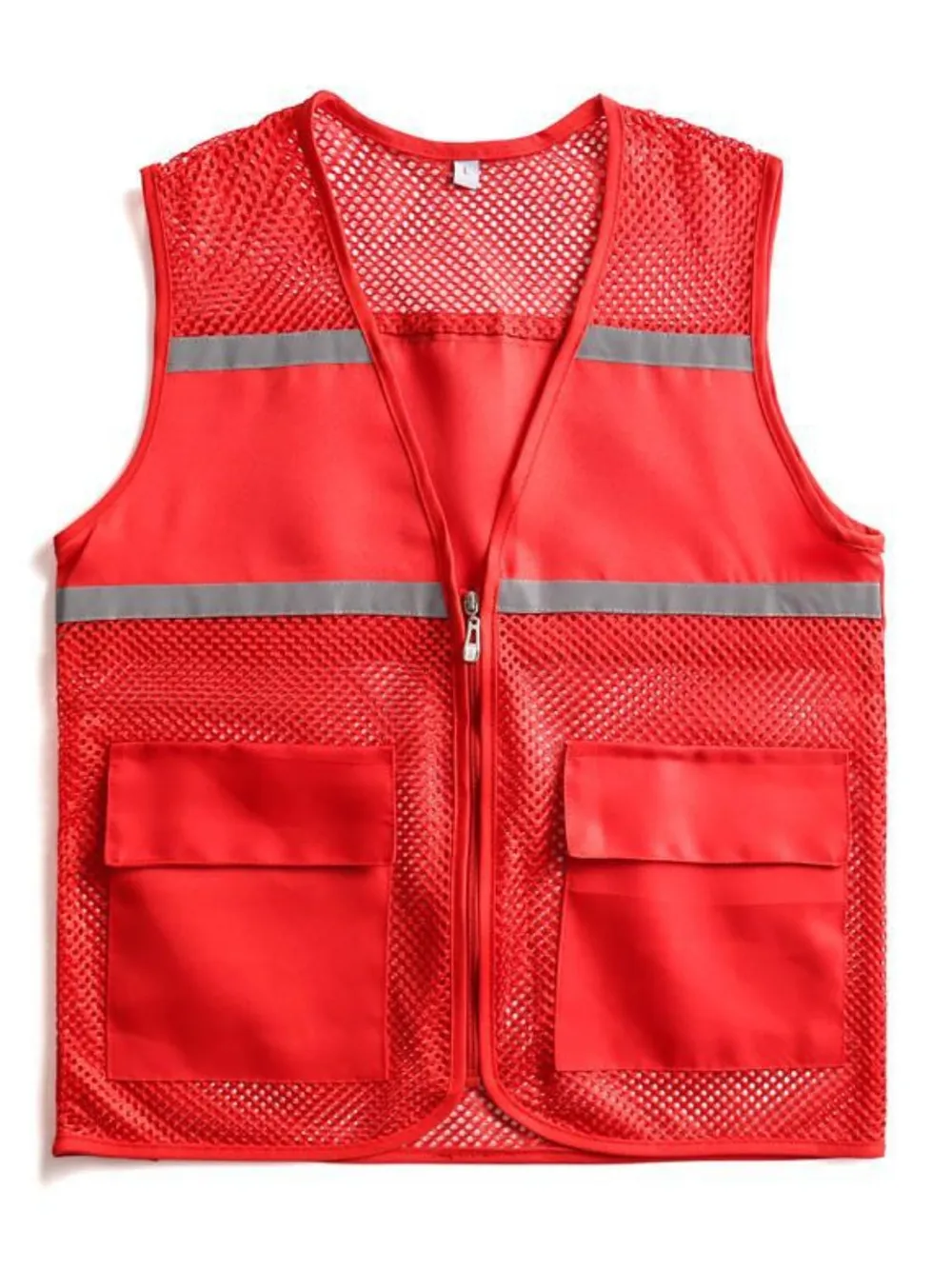 Men's Plus Size Mesh Zip Up Vest, image 2