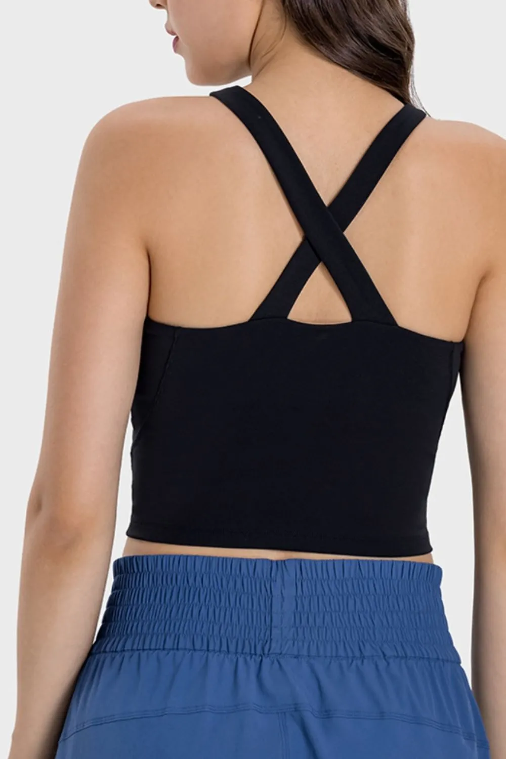 Crisscross Grecian Neck Active Cami, image 3