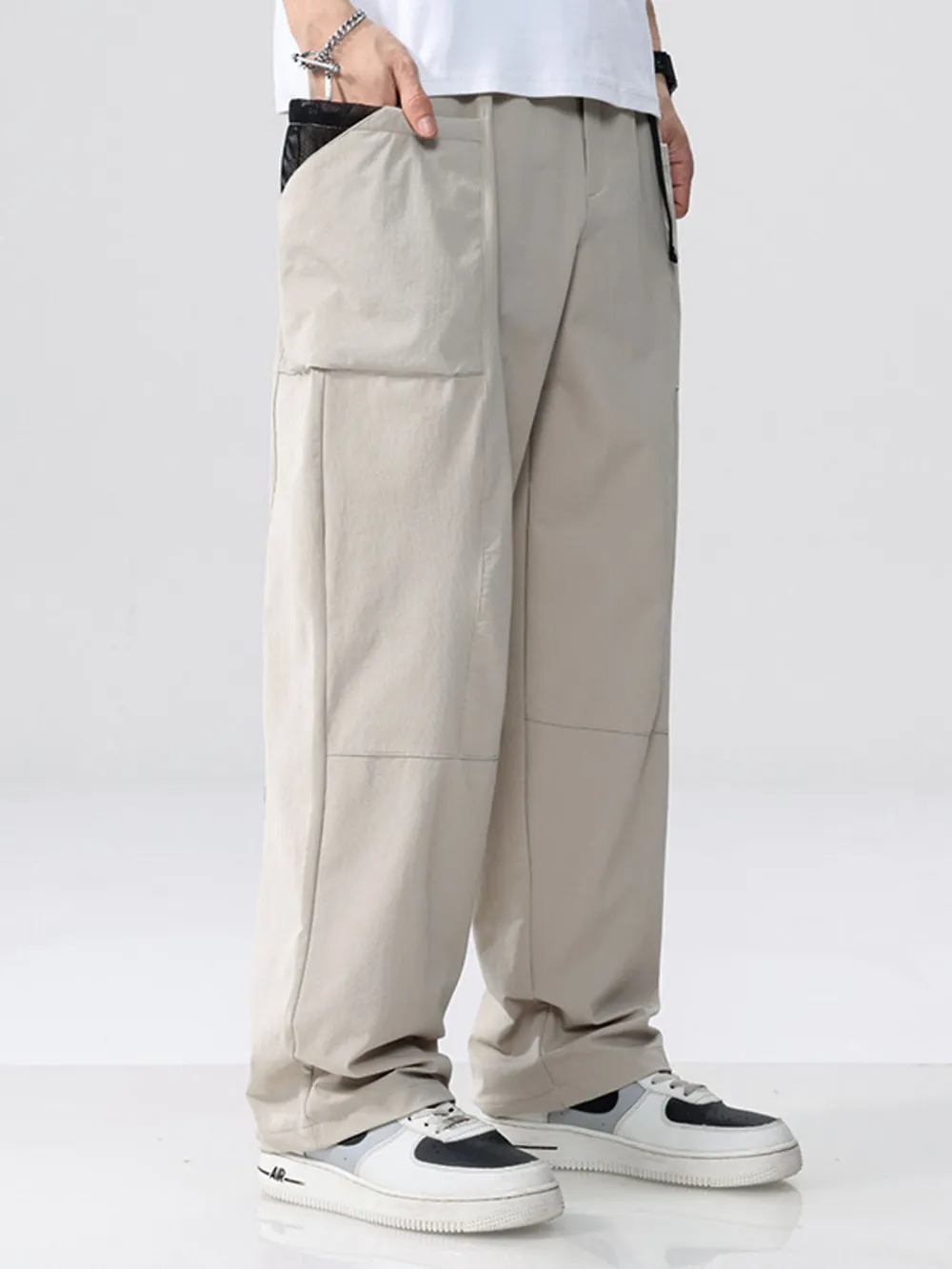 Men's Plus Size Wide Leg Pants, image 3
