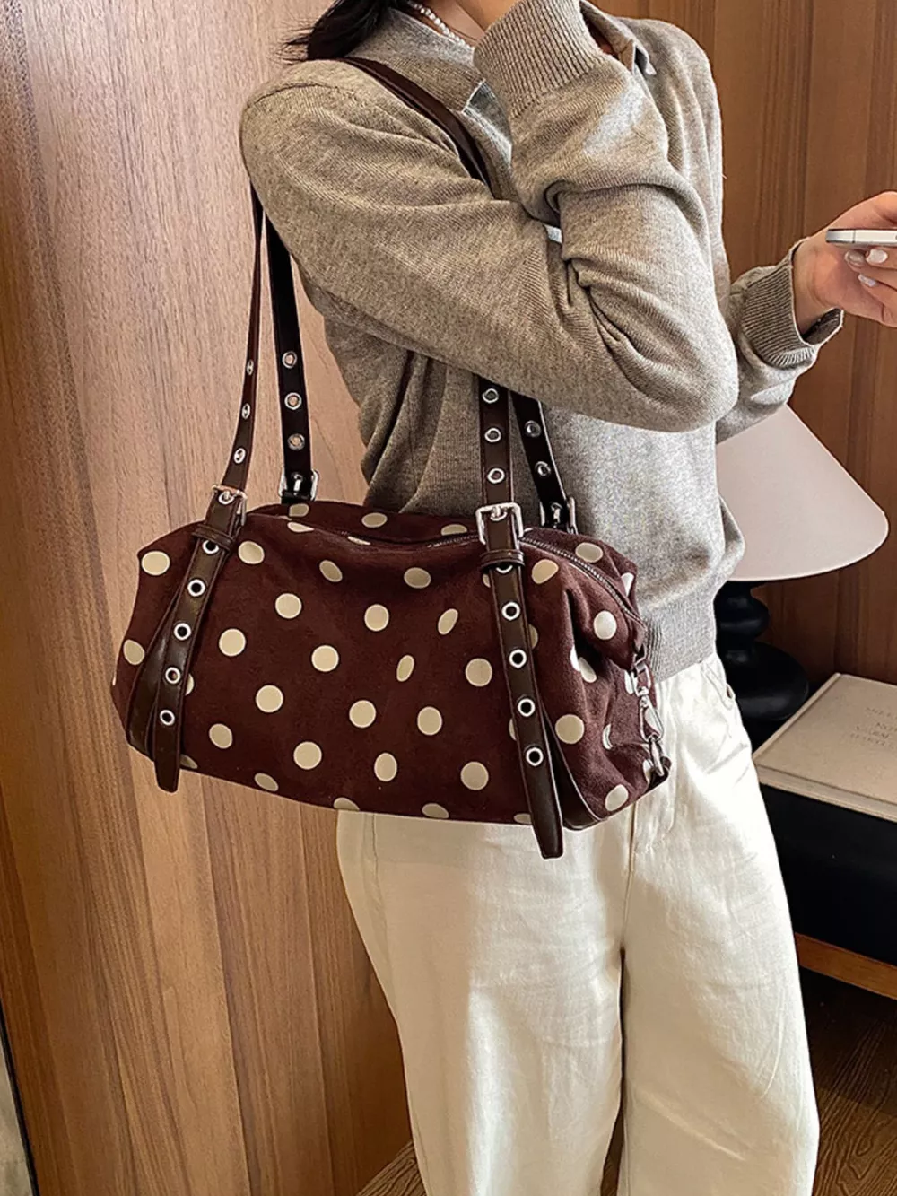 Polka Dot Shoulder Bag, image 10