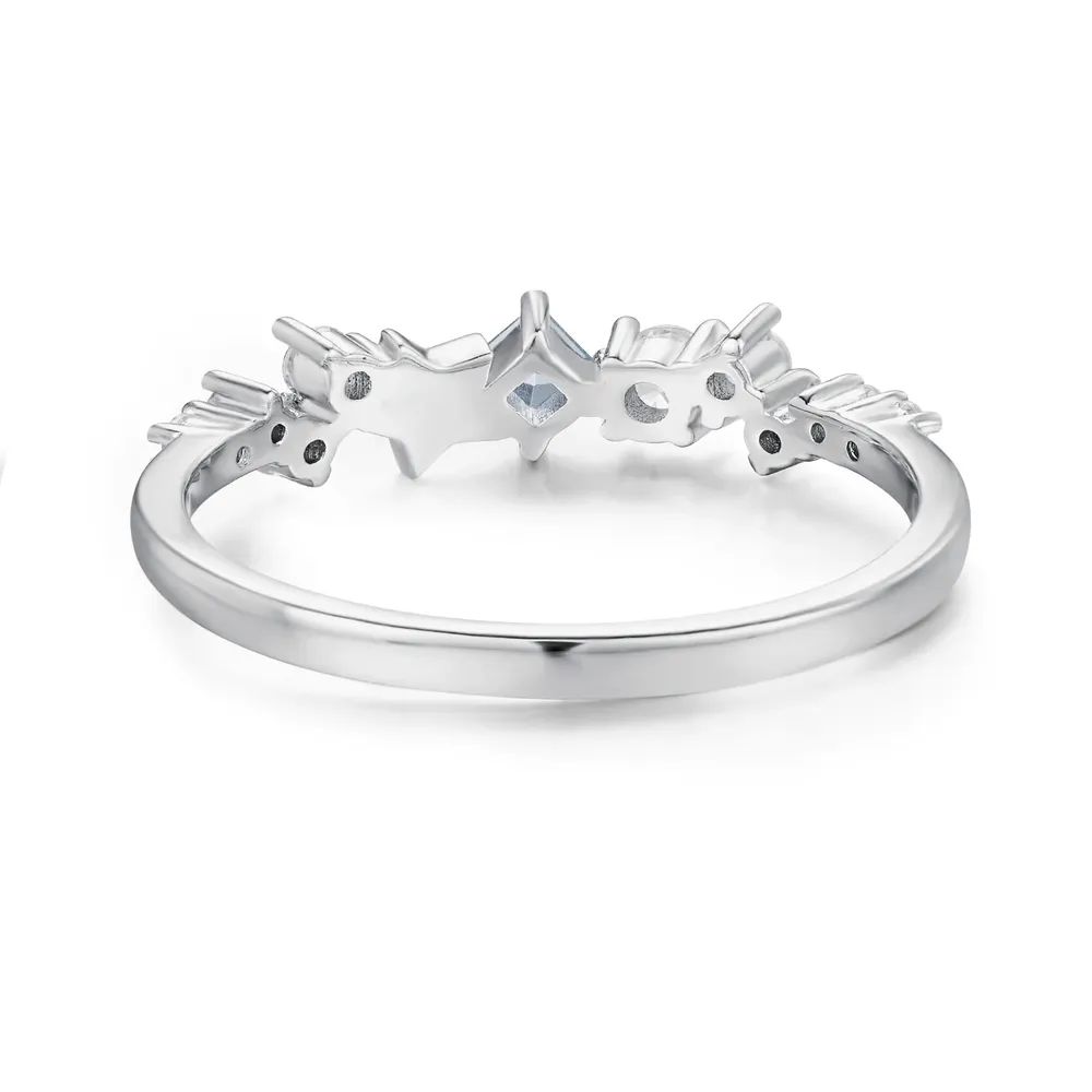 Star Inlaid Zircon Ring, image 5