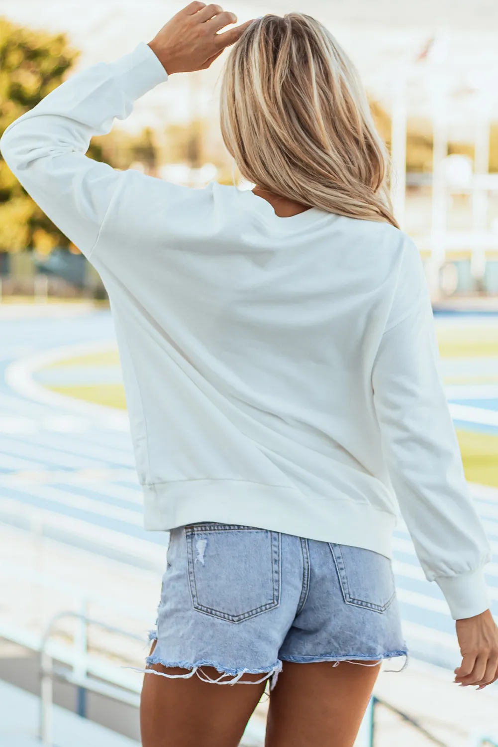 Round Neck Long Sleeve Sweatshirt, image 3