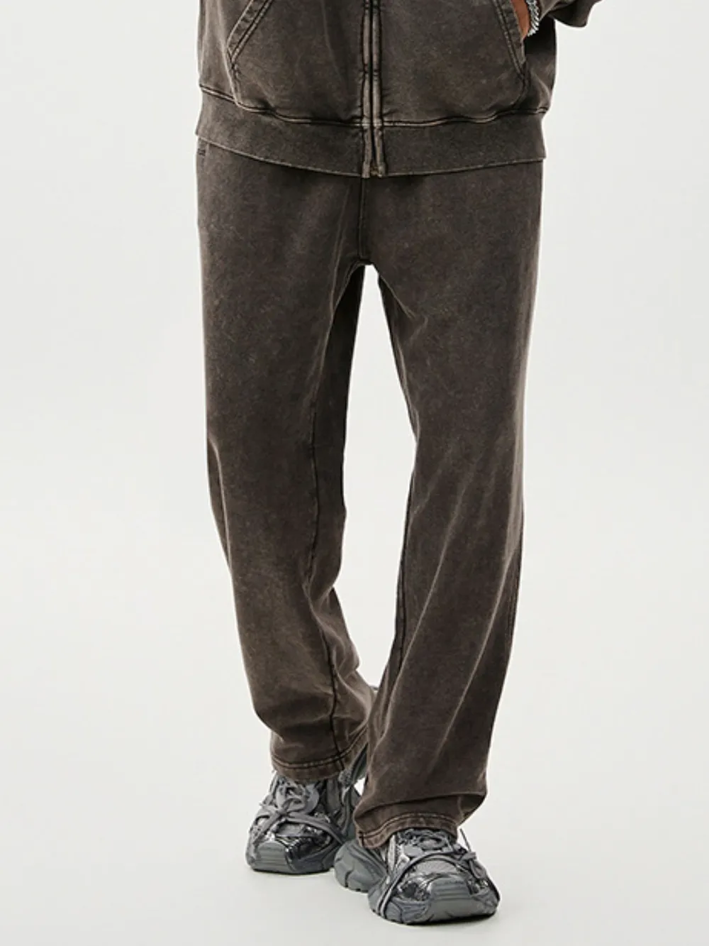 Men's Washed Relaxed Fit Sweatpants, image 7