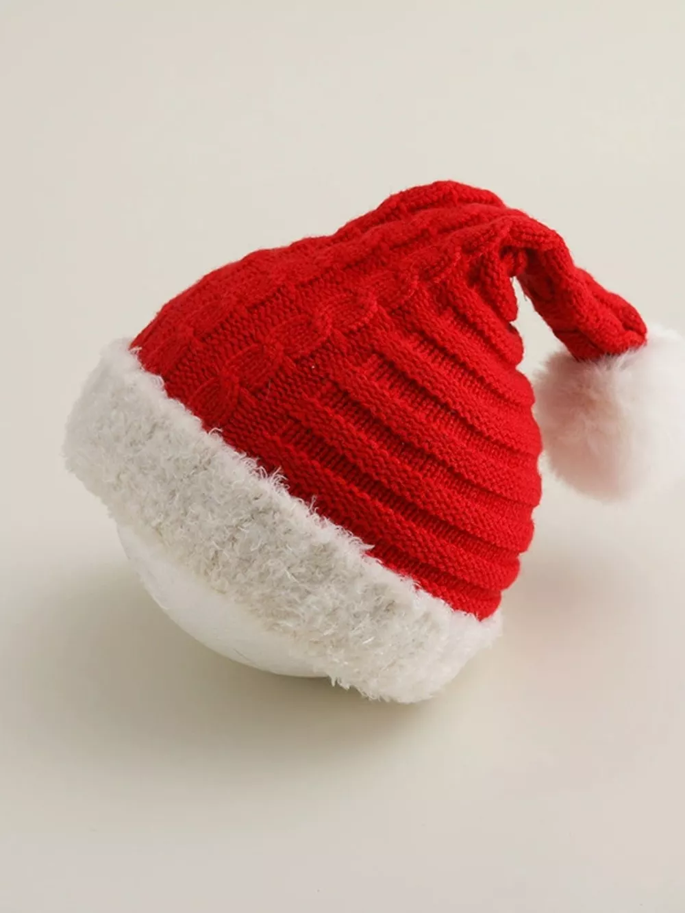Children's Christmas Pom Pom Hat and Scarf Set, image 4