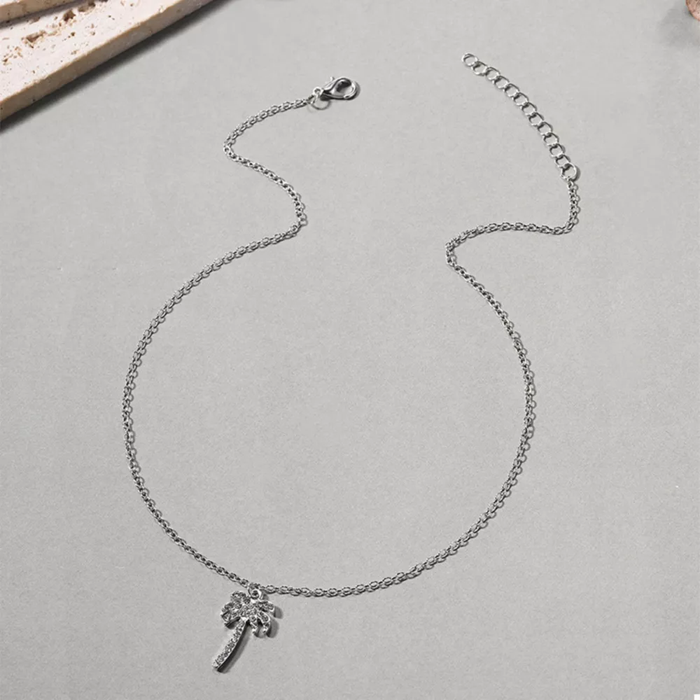 Palm Tree Pendant Necklace, image 2