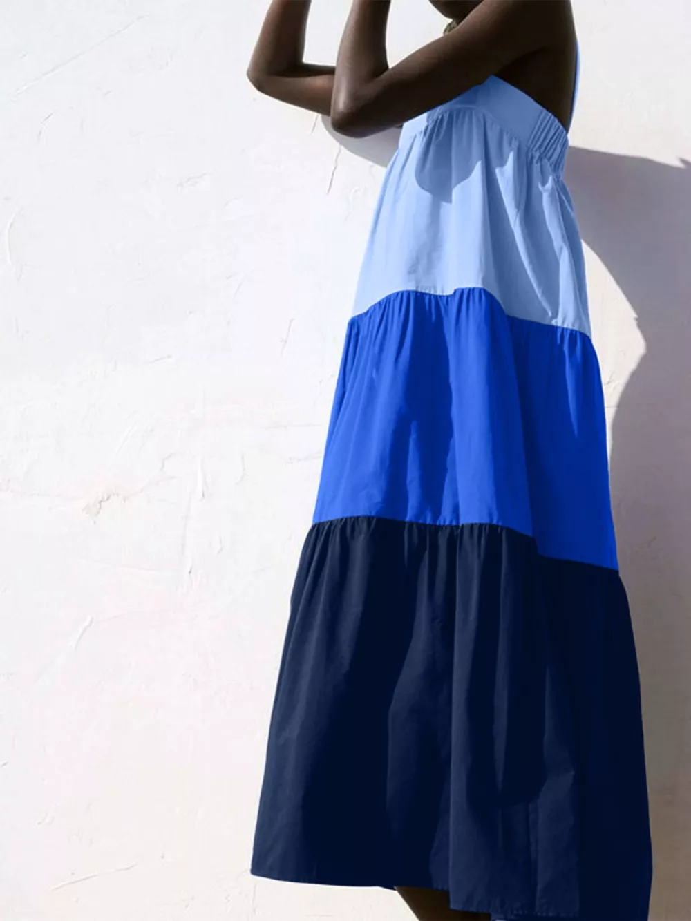 Color Block Wide Strap Dress, image 4