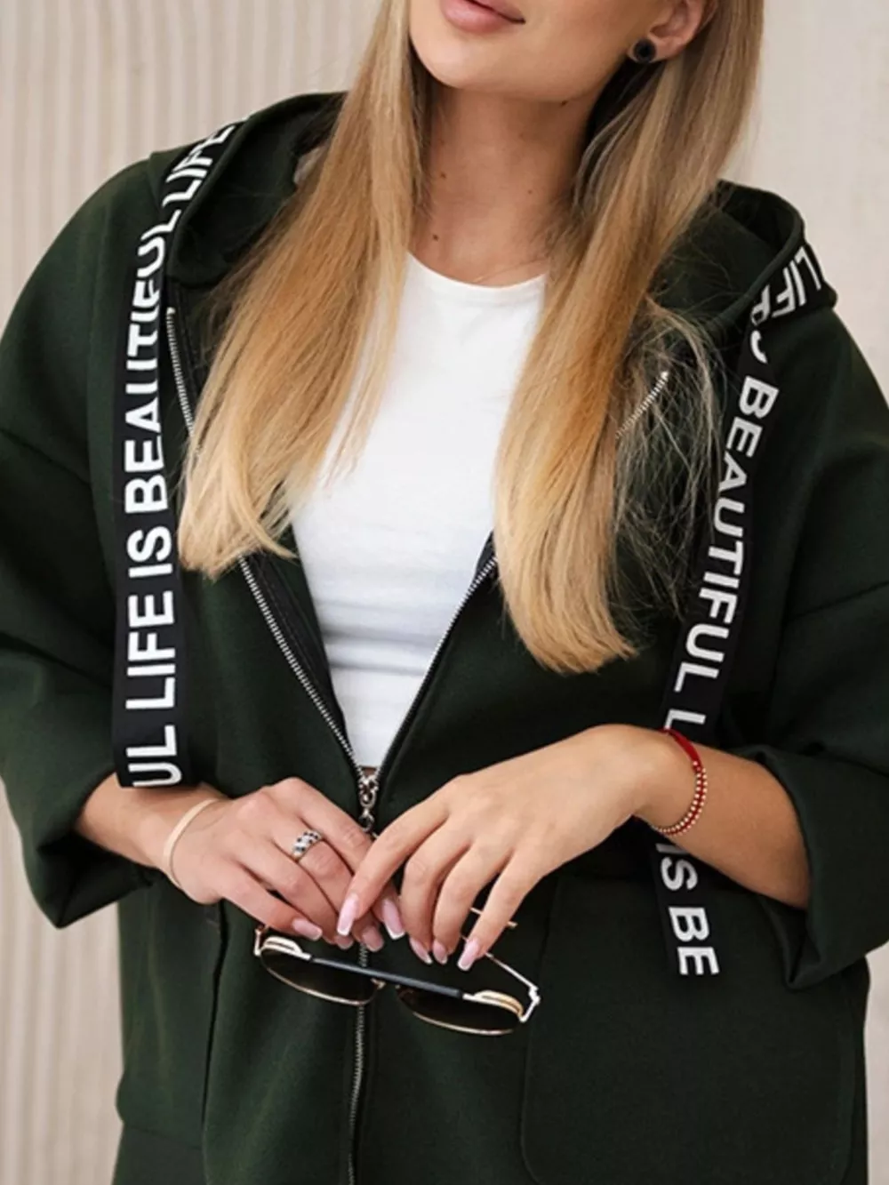 Full Size Hooded Zip-Up Longline Outerwear Plus Size, image 17