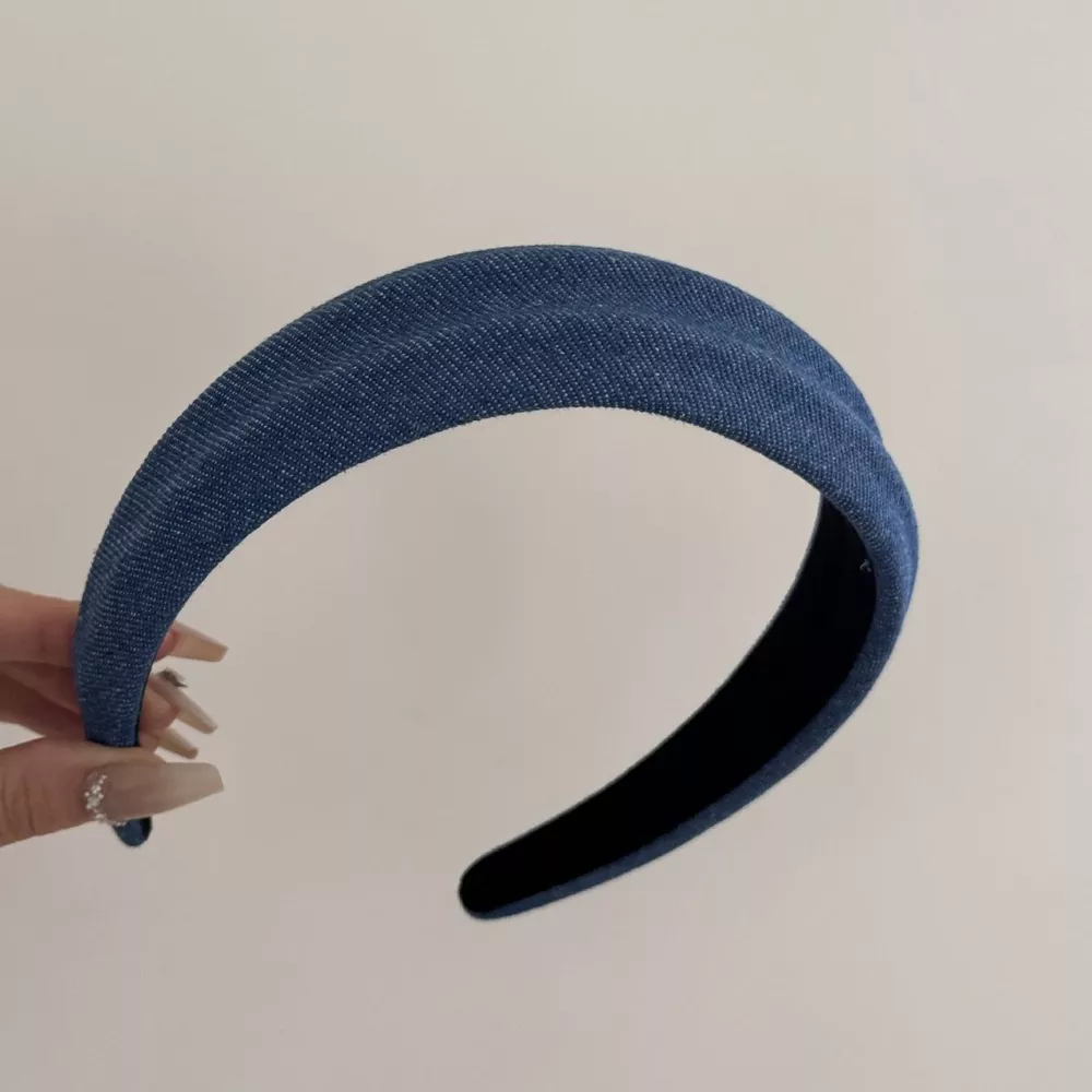 Denim Padded Wide Headband, image 8