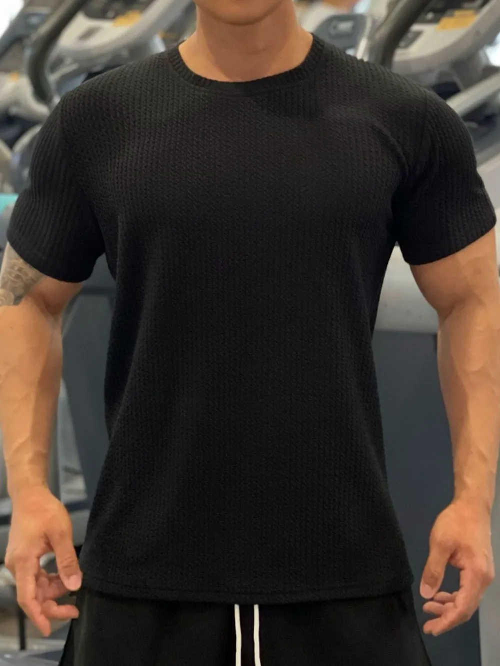 Men's Plus Size Round Neck Short Sleeve T-Shirt, image 3
