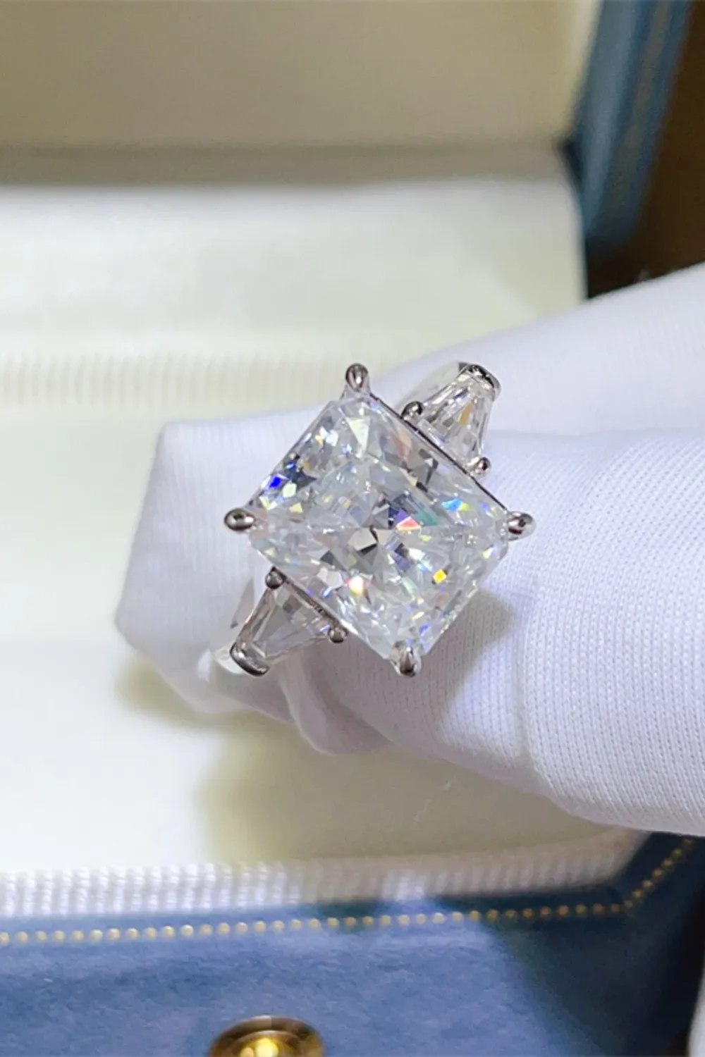 5 Carat Moissanite 925 Sterling Silver Ring, image 3