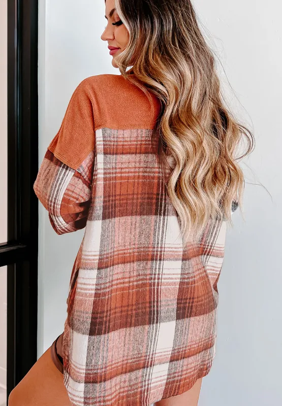Plaid Button Up Long Sleeve Jacket, image 2