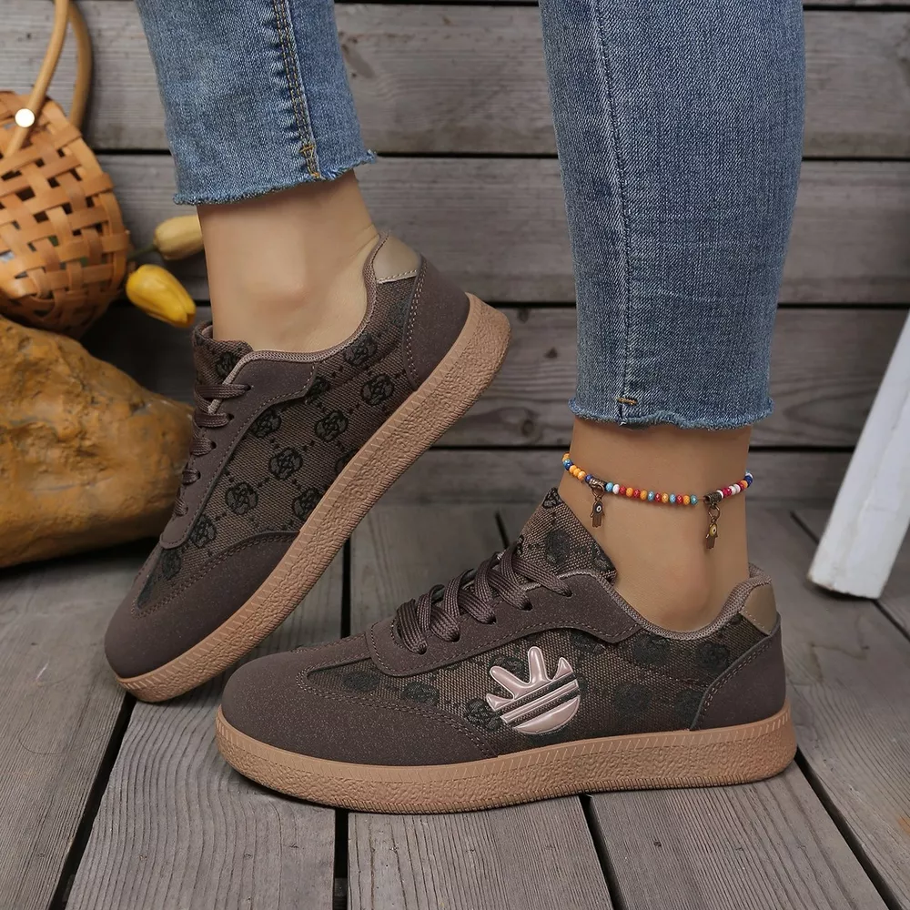 Round Toe Lace Up Sneakers, image 4