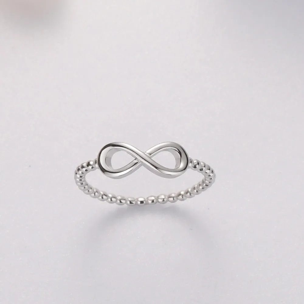 Number 8 Zircon 925 Sterling Silver Ring, image 4