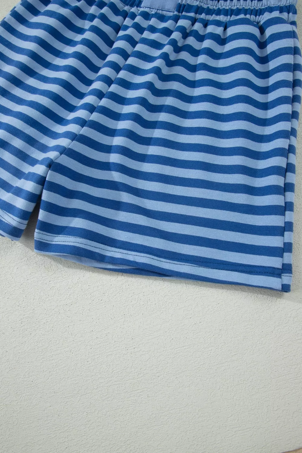 Striped Short Sleeve Top and Shorts Set, image 12