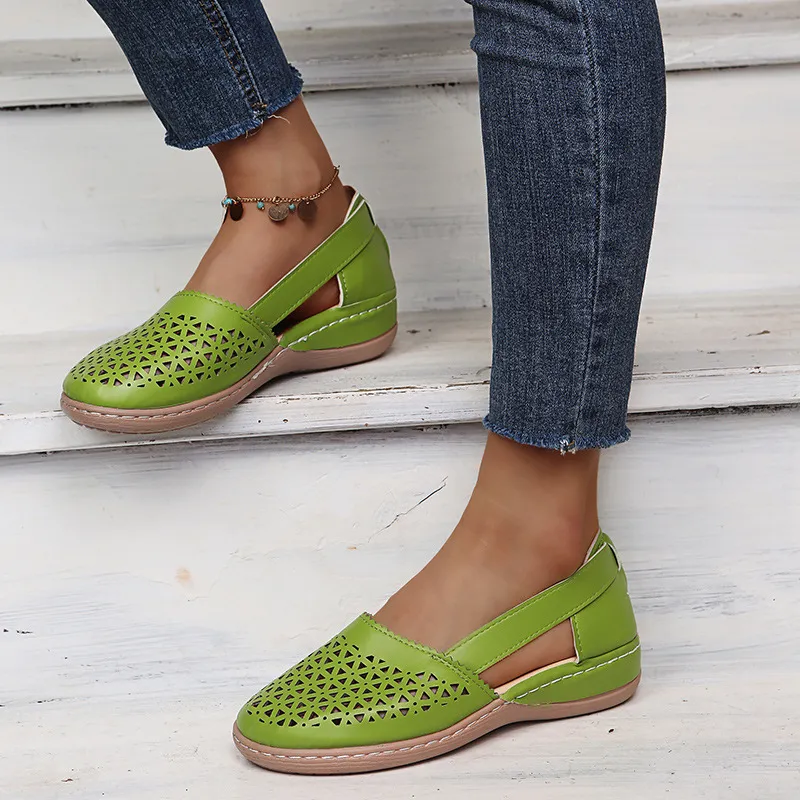 Cutout Round Toe Slip-Ons, image 6