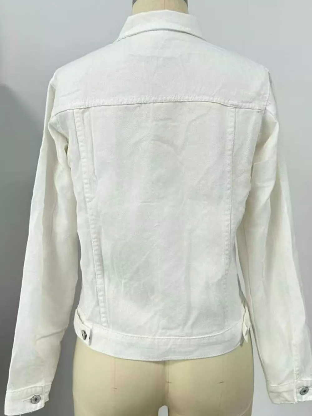 Slim-Fit Button Up Denim Jacket, image 9