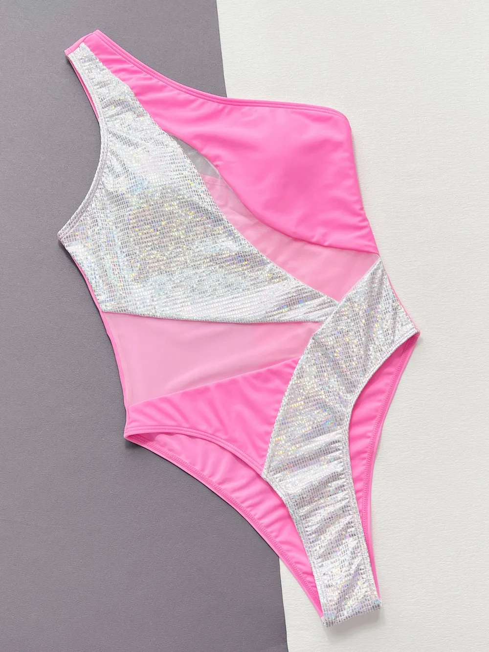 Contrast Panel One-Piece Swimsuit, image 2