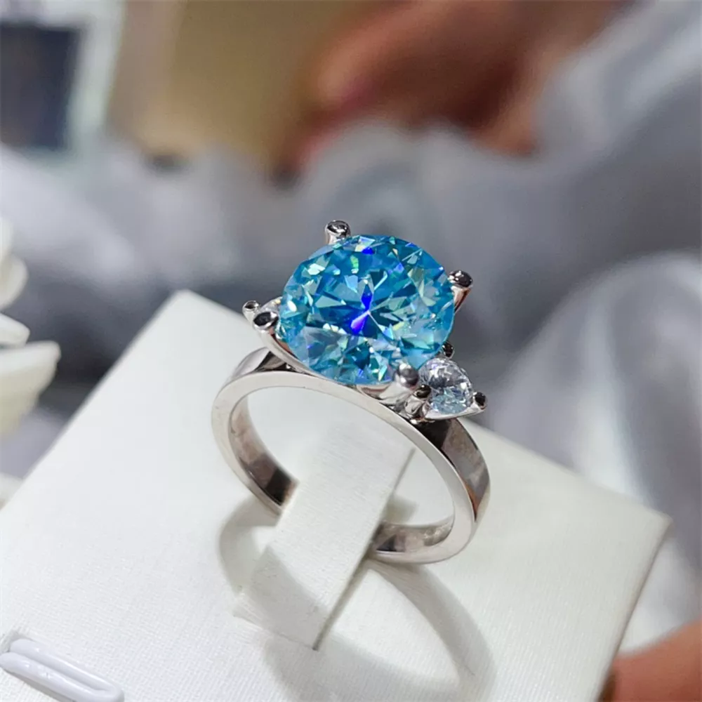 5 Carat Moissanite 925 Sterling Silver Ring