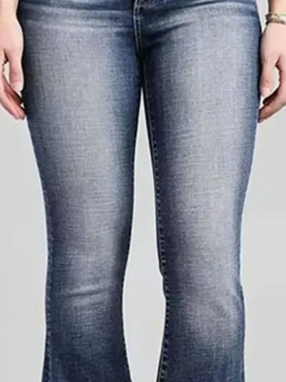 High-Rise Flare Gradient Wash Jeans, image 6