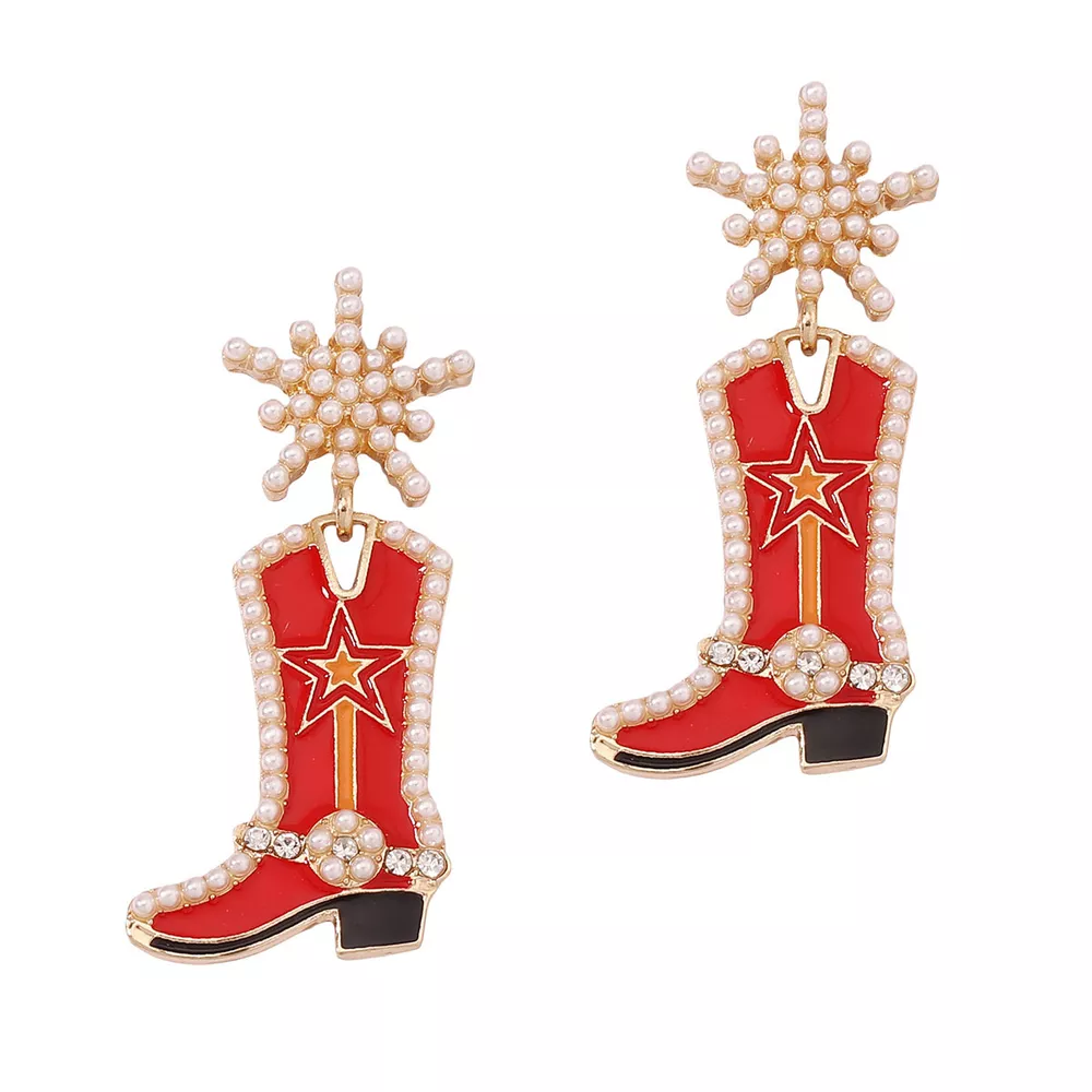 Cowgirl Boot Dangle Earrings, image 9
