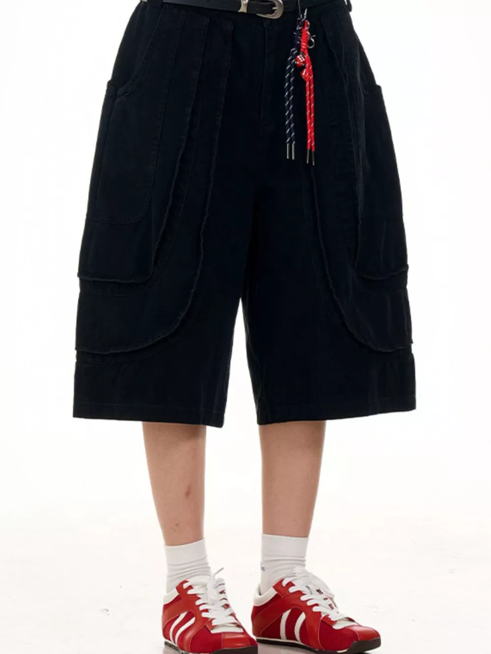 Men's Loose Fit Wide Leg Cargo Capris, image 6