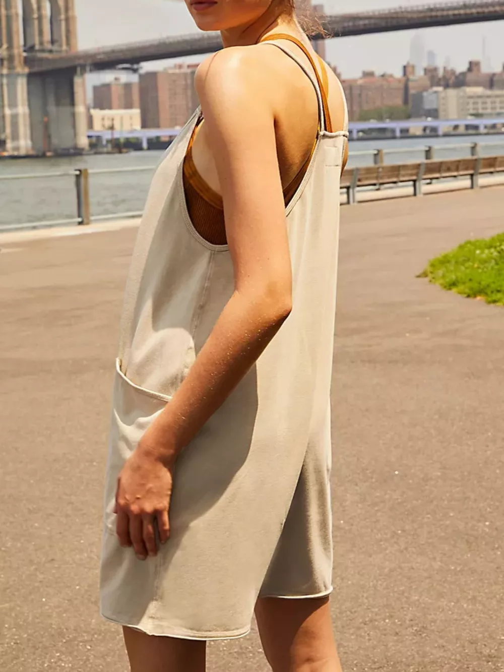 Spaghetti Strap Romper with Pockets, image 8