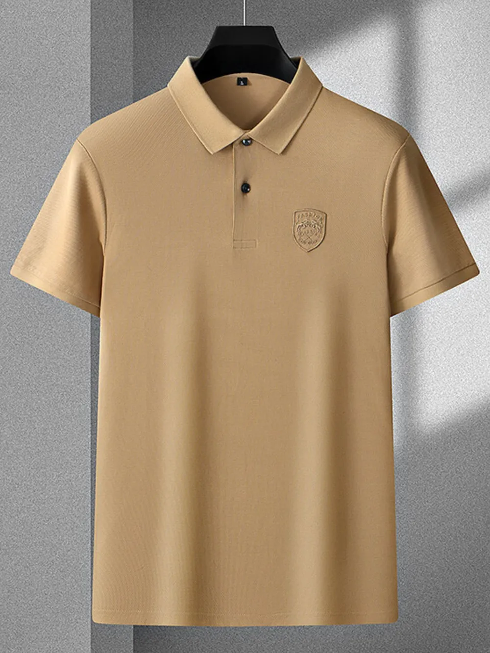 Men's Plus Size Collared Neck Short Sleeve Polo, image 10