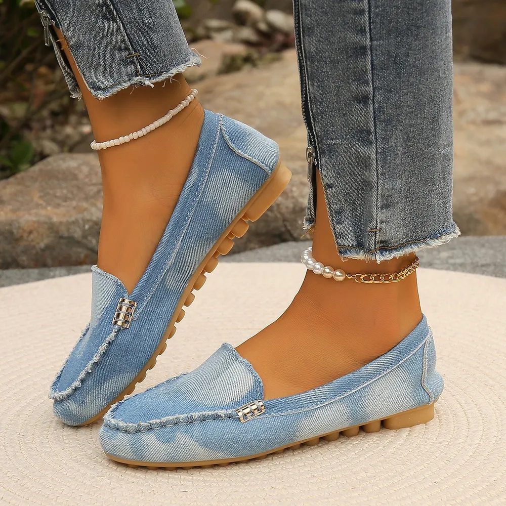 Round Toe Flat Loafers, image 2