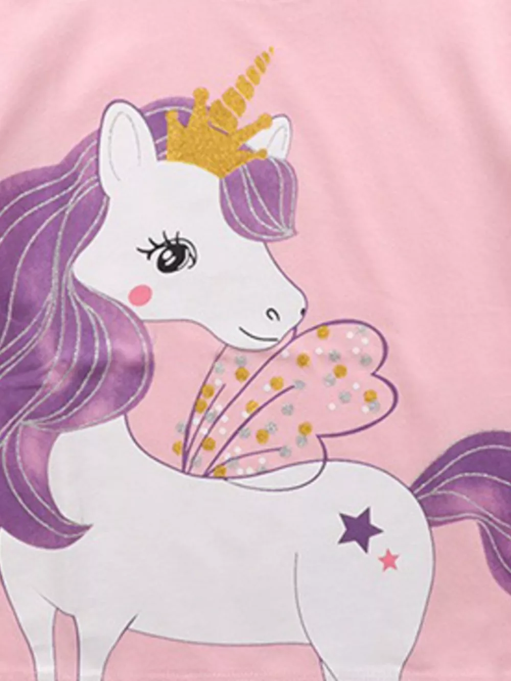 Children's Unicorn Graphic Short Sleeve T-Shirt, image 4