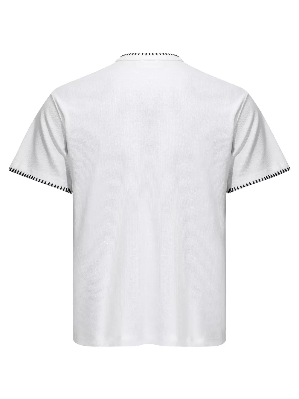 Men's Notched Short Sleeve Top, image 3