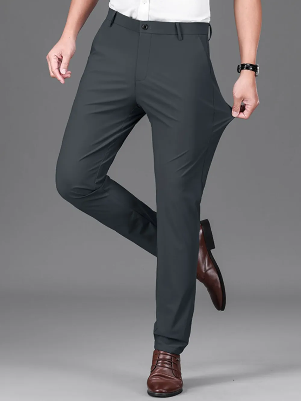 Men's Pocketed Loose Fit Pants, image 3