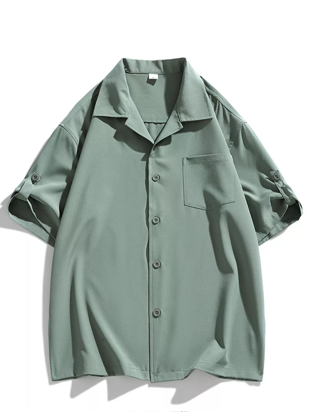 Men's Plus Size Casual Short-Sleeve Shirt