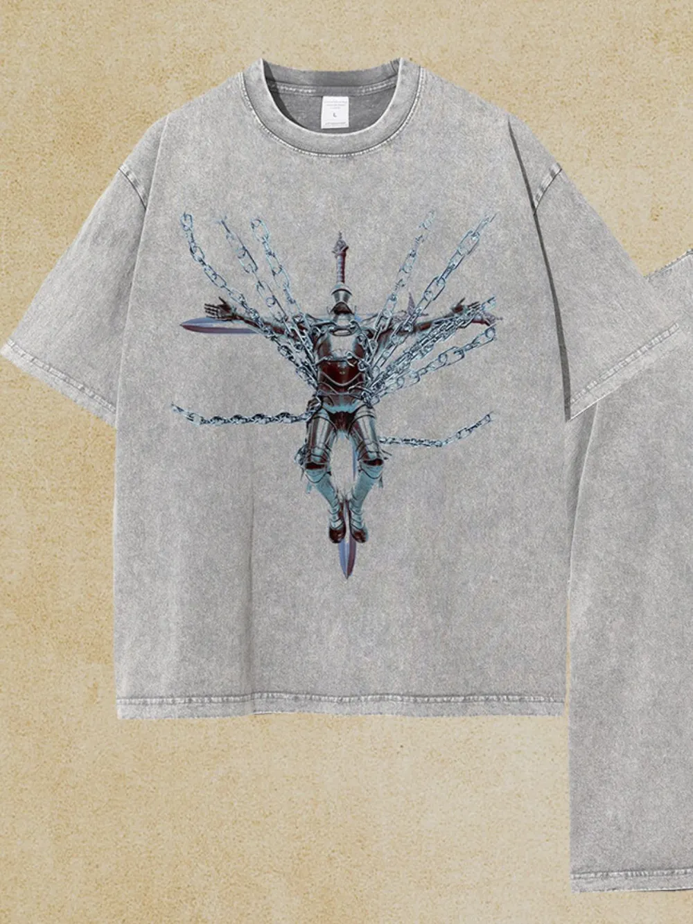 Men's Round Neck Graphic T-Shirt, image 5